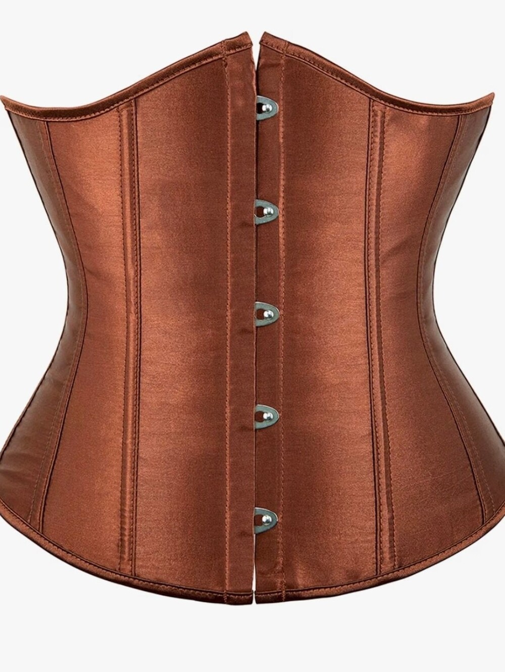 Womens Sexy Satin Vintage Underbust Waist Training Corset Bustier